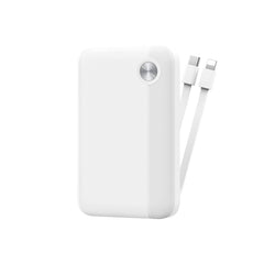 WIWU Powerbank – 10000 mAh 22.5W CCC Endurance Cable C+L W26 Blanco