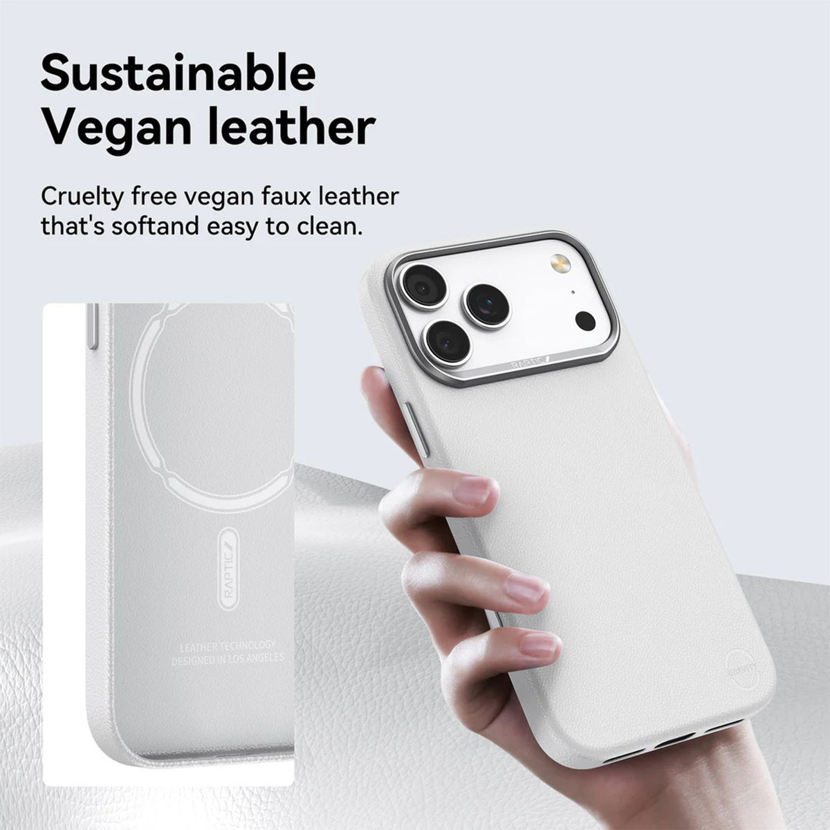 RAPTIC Funda Urban Nano para iPhone 17 Pro/18 Pro Compatible con MagSafe, Blanca
