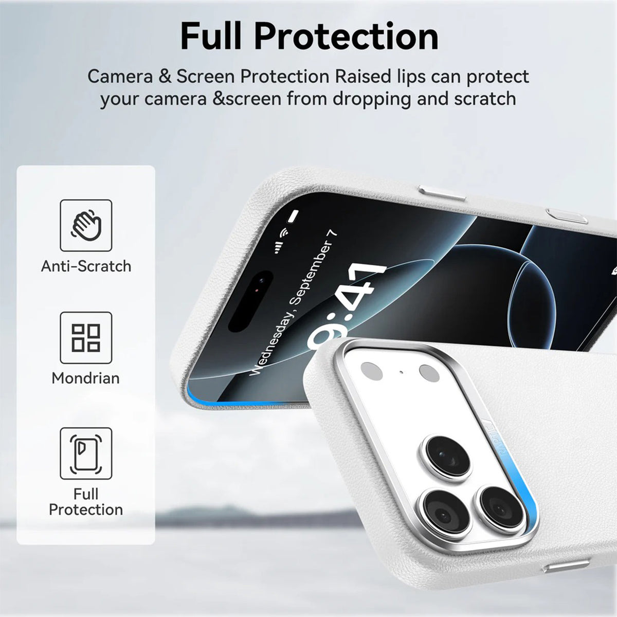 RAPTIC Funda Urban Nano para iPhone 17 Pro/18 Pro Compatible con MagSafe, Blanca