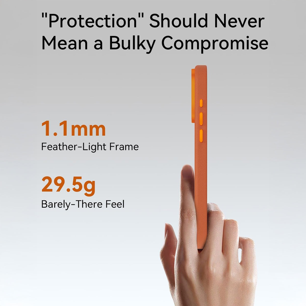 RAPTIC Funda Urban Nano para iPhone 17 Pro Max/18 Pro Max Compatible con MagSafe, Naranja