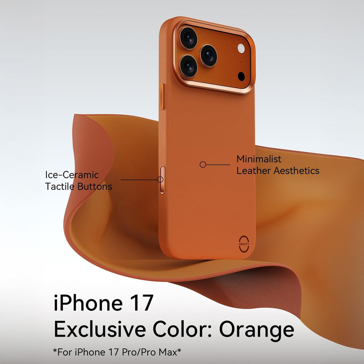 RAPTIC Funda Urban Nano para iPhone 17 Pro/18 Pro Compatible con MagSafe, Naranja