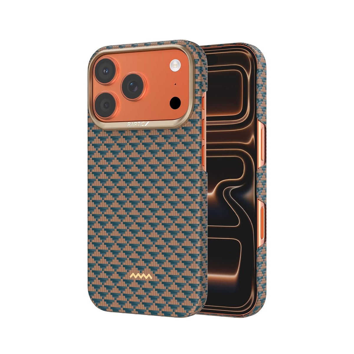 RAPTIC Funda Skin-Origin de Fibra de Aramida para iPhone 17 Pro/18 Pro Compatible con MagSafe, Destiny