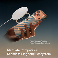 RAPTIC Funda Skin-Origin de Fibra de Aramida para iPhone 17 Pro Max Compatible con MagSafe, Destiny