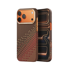 RAPTIC Funda Skin de Fibra de Aramida para iPhone 17 Pro Compatible con MagSafe, Serenity Amber