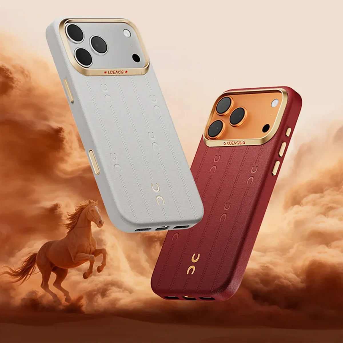 UDEMOS iPhone 17 Pro Max Case - Compatible with MagSafe Wind White, Protective and Precise Fit