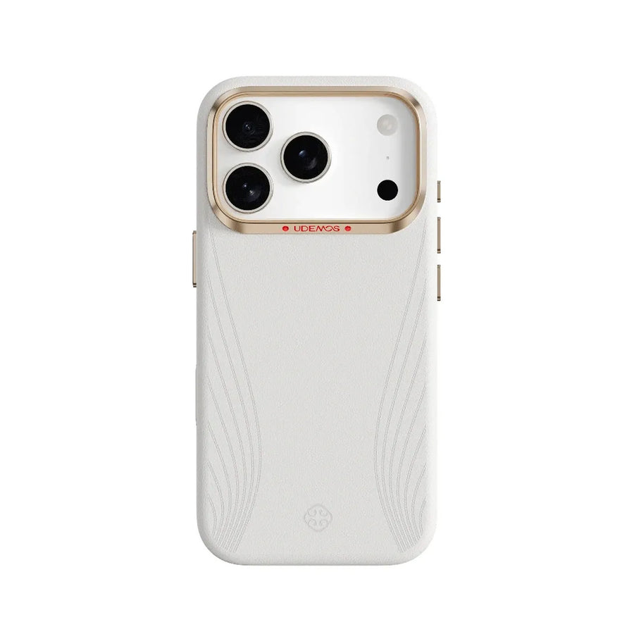 UDEMOS iPhone 17 Pro Max Case – Compatible with MagSafe Freedom White, Protective and Precise Fit
