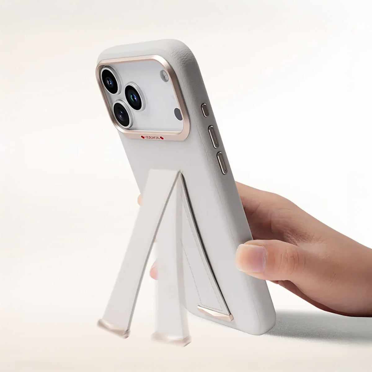 UDEMOS Funda Independence para iPhone 17 Pro Max/18 Pro Max Compatible con MagSafe, Blanca