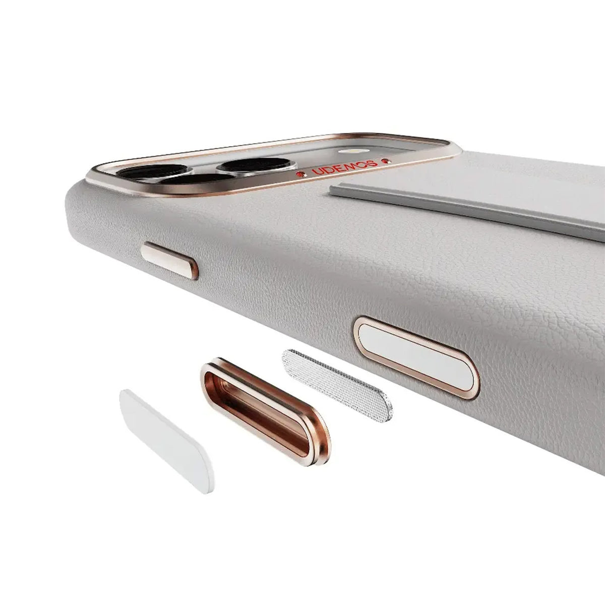 UDEMOS Funda Independence para iPhone 17 Pro/18 Pro Compatible con MagSafe, Blanca