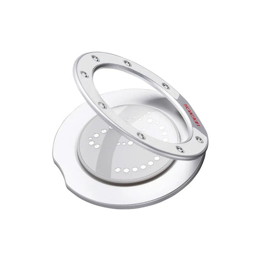 UDEMOS Soporte Anilla Magnética – Ring Stand FreeFlow Wind Blanco, Compatible con MagSafe y Uso Cómodo