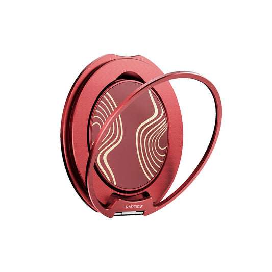 RAPTIC Magnetic Ring Holder – FreeFlow Grid Glory, MagSafe Compatible and Comfortable Use