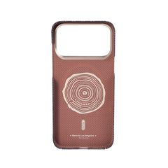RAPTIC Funda Skin de Fibra de Aramida para iPhone 17 Pro Max Compatible con MagSafe, Grid Wisdom