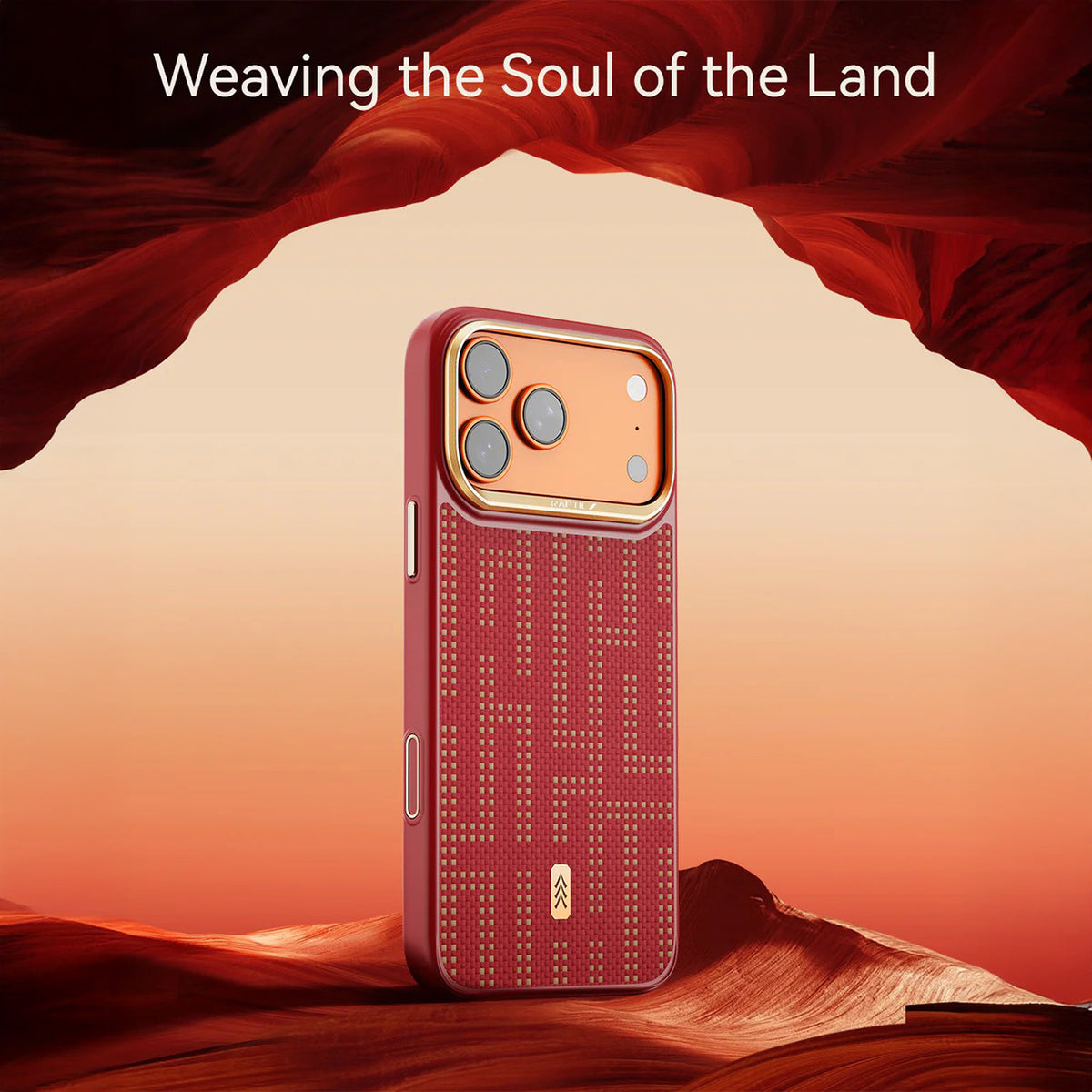 RAPTIC Case for iPhone 17 Pro – Aramid Fiber Skin Grid Glory Cover, Protection and Precise Fit