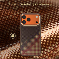 RAPTIC iPhone 17 Pro Max Case - Dual Serenity Amber Aramid Fiber Cover, Protection and Precise Fit