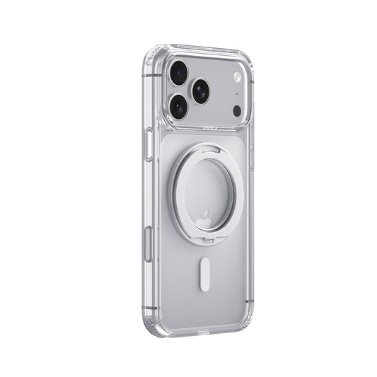 RAPTIC Funda Air Stand para iPhone 18 Pro Compatible con MagSafe, Transparente