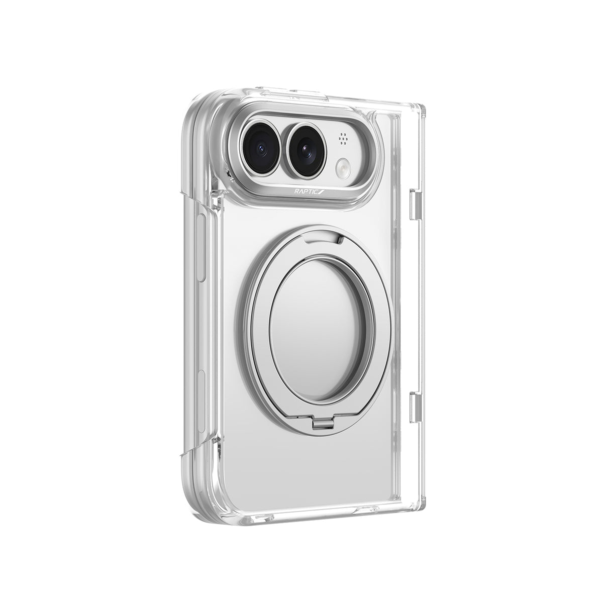 RAPTIC Funda Air Stand para iPhone Duo Compatible con MagSafe, Transparente