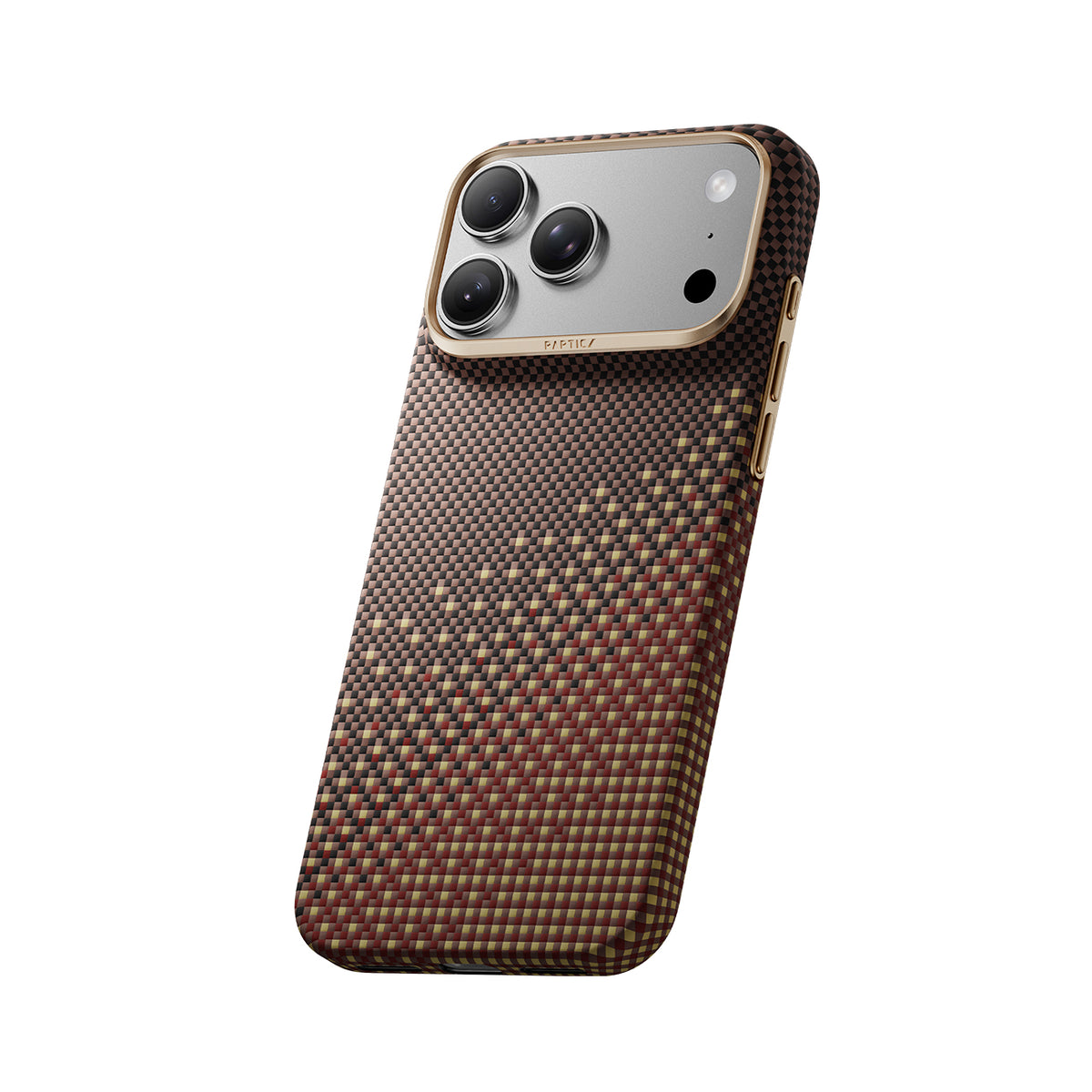 RAPTIC Funda Skin de Fibra de Aramida para iPhone 18 Pro Compatible con MagSafe, Serenity Amber