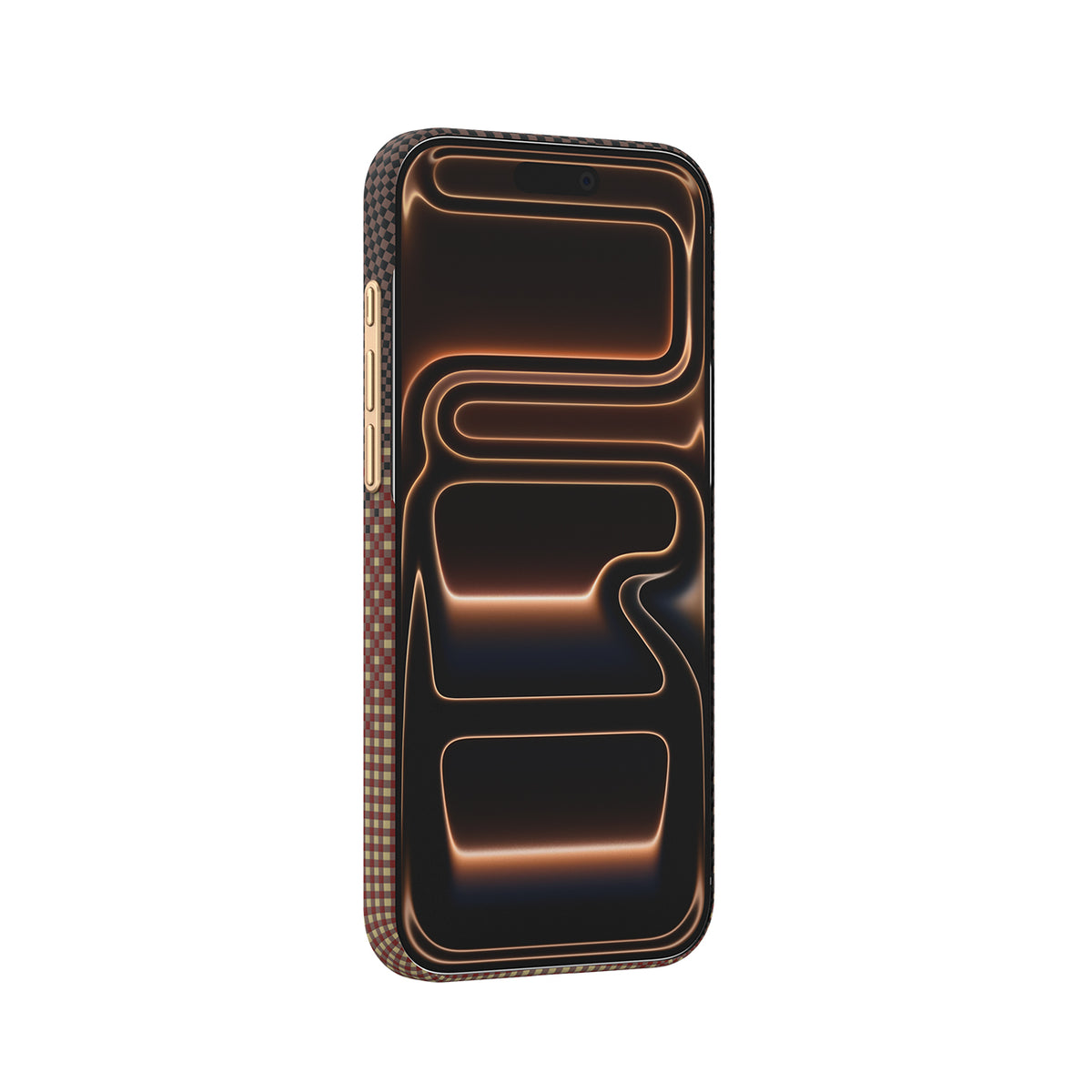 RAPTIC Funda Skin de Fibra de Aramida para iPhone 18 Pro Max Compatible con MagSafe, Serenity Amber