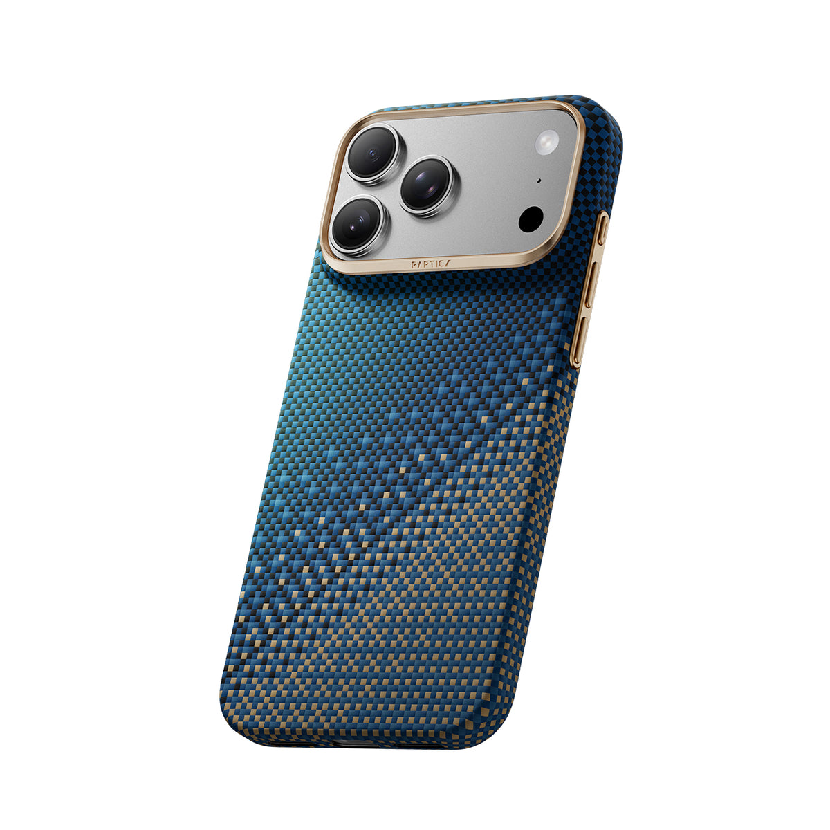 RAPTIC Funda Skin de Fibra de Aramida para iPhone 18 Pro Max Compatible con MagSafe, Serenity Emerald
