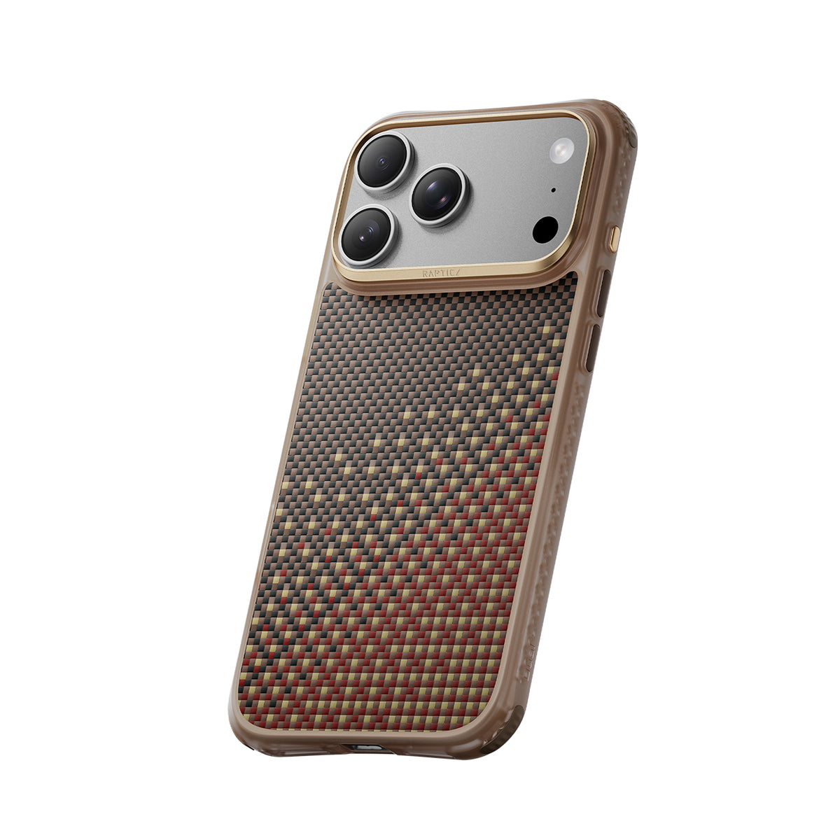 RAPTIC Funda Dual de Fibra de Aramida para iPhone 18 Pro Compatible con MagSafe, Serenity Amber