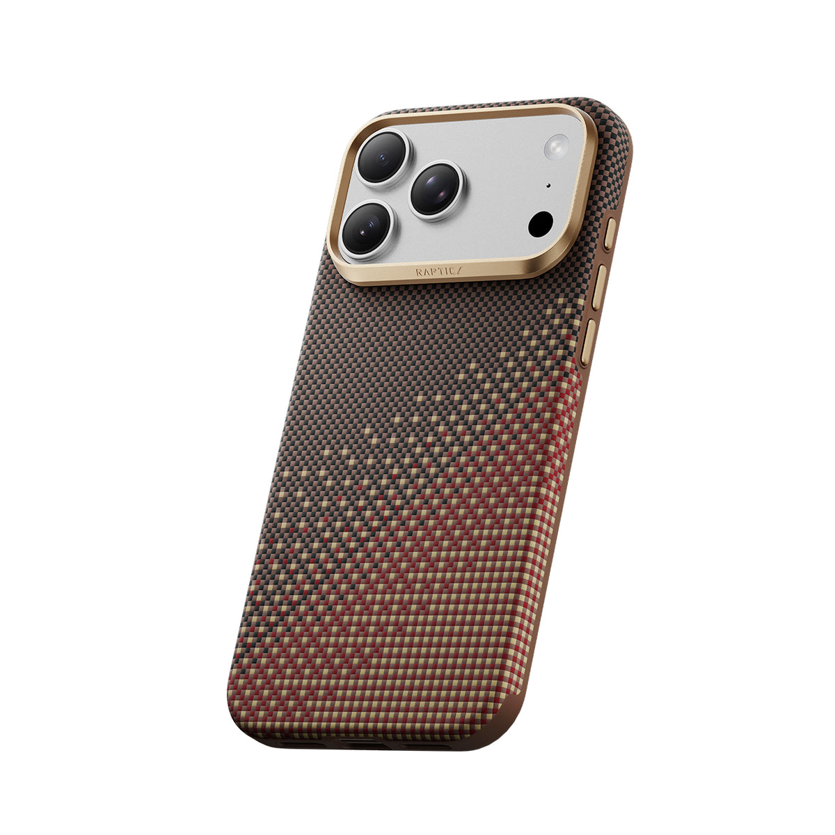 RAPTIC Funda Dual Ultra de Fibra de Aramida para iPhone 18 Pro Max Compatible con MagSafe, Serenity Amber