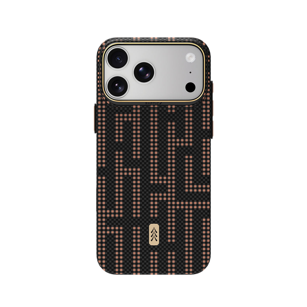 RAPTIC Funda Skin de Fibra de Aramida para iPhone 18 Pro Compatible con MagSafe, Grid Valor