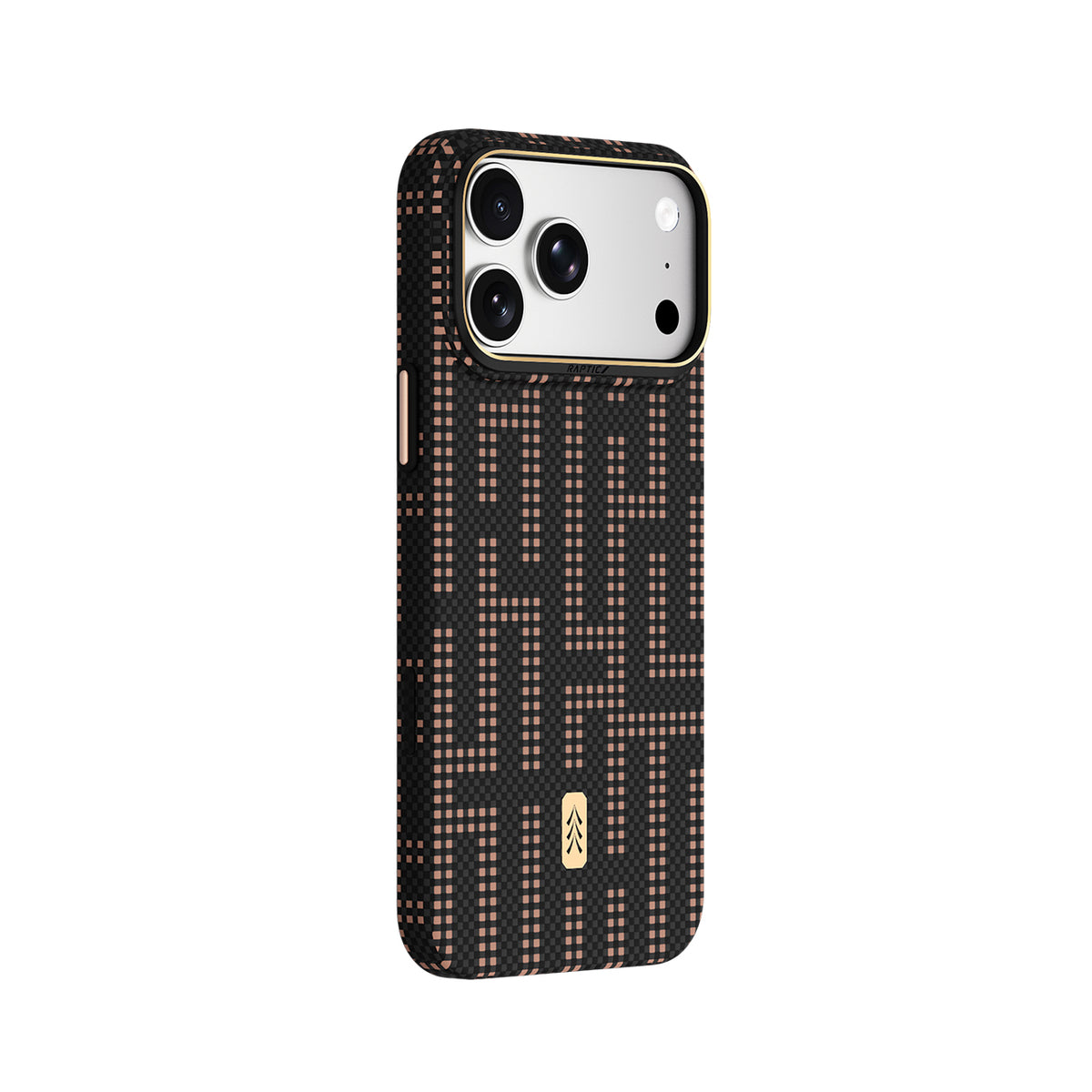 RAPTIC Funda Skin de Fibra de Aramida para iPhone 18 Pro Compatible con MagSafe, Grid Valor