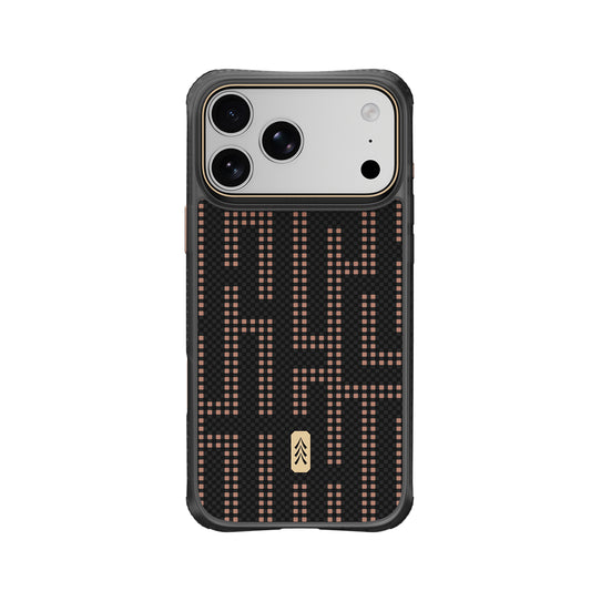 RAPTIC Funda Dual de Fibra de Aramida para iPhone 18 Pro Compatible con MagSafe, Grid Valor