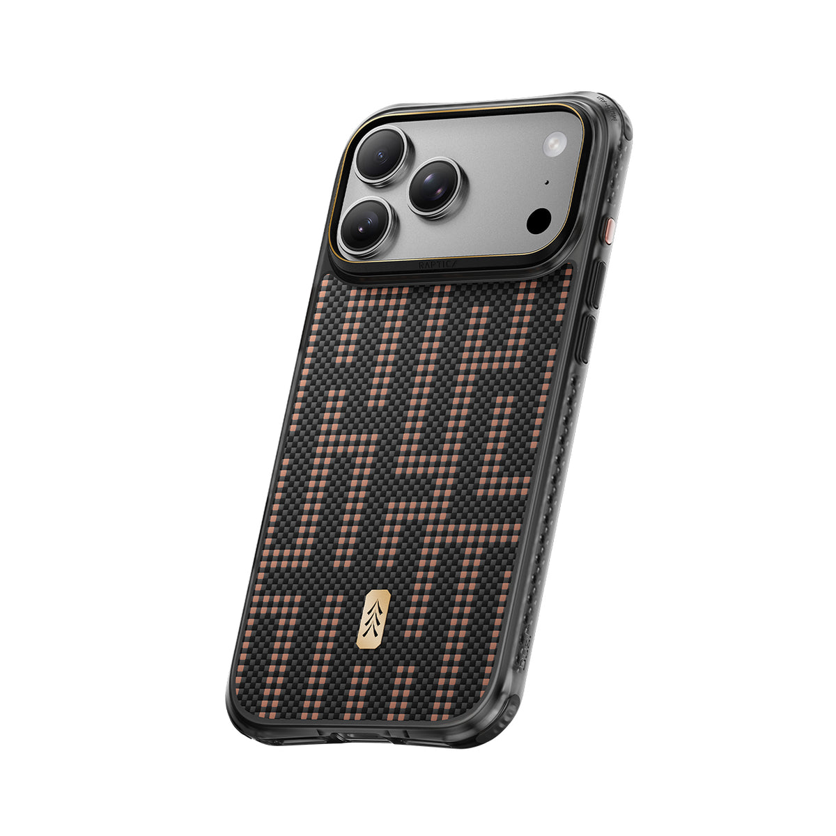 RAPTIC Funda Dual de Fibra de Aramida para iPhone 18 Pro Compatible con MagSafe, Grid Valor