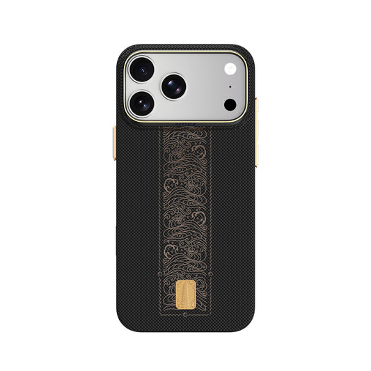RAPTIC Funda Skin de Fibra de Aramida para iPhone 18 Pro Compatible con MagSafe, Rise