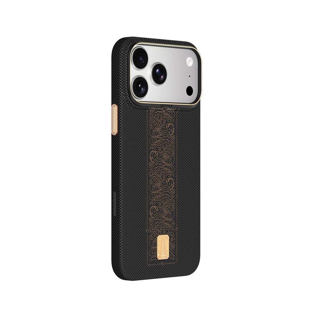 RAPTIC Funda Skin de Fibra de Aramida para iPhone 18 Pro Compatible con MagSafe, Rise