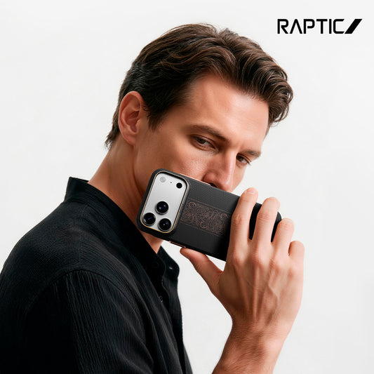 RAPTIC Funda Skin de Fibra de Aramida para iPhone 18 Pro Max Compatible con MagSafe, Rise