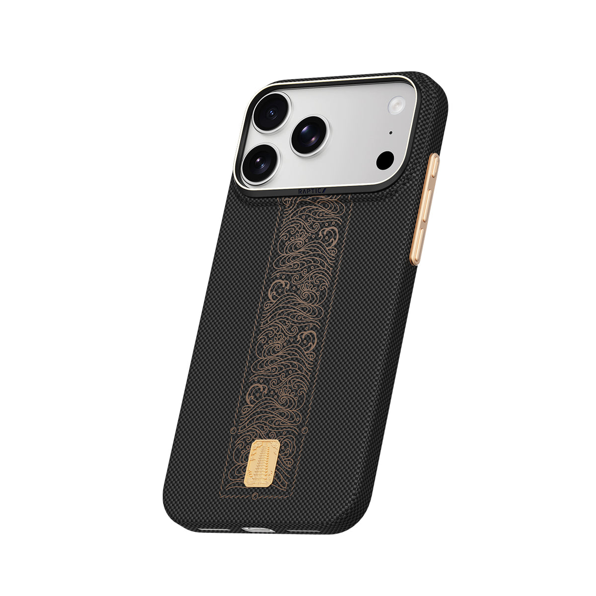 RAPTIC Funda Skin de Fibra de Aramida para iPhone 18 Pro Max Compatible con MagSafe, Rise