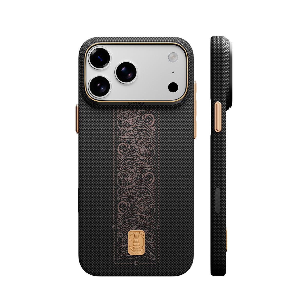 RAPTIC Funda Skin de Fibra de Aramida para iPhone 18 Pro Max Compatible con MagSafe, Rise