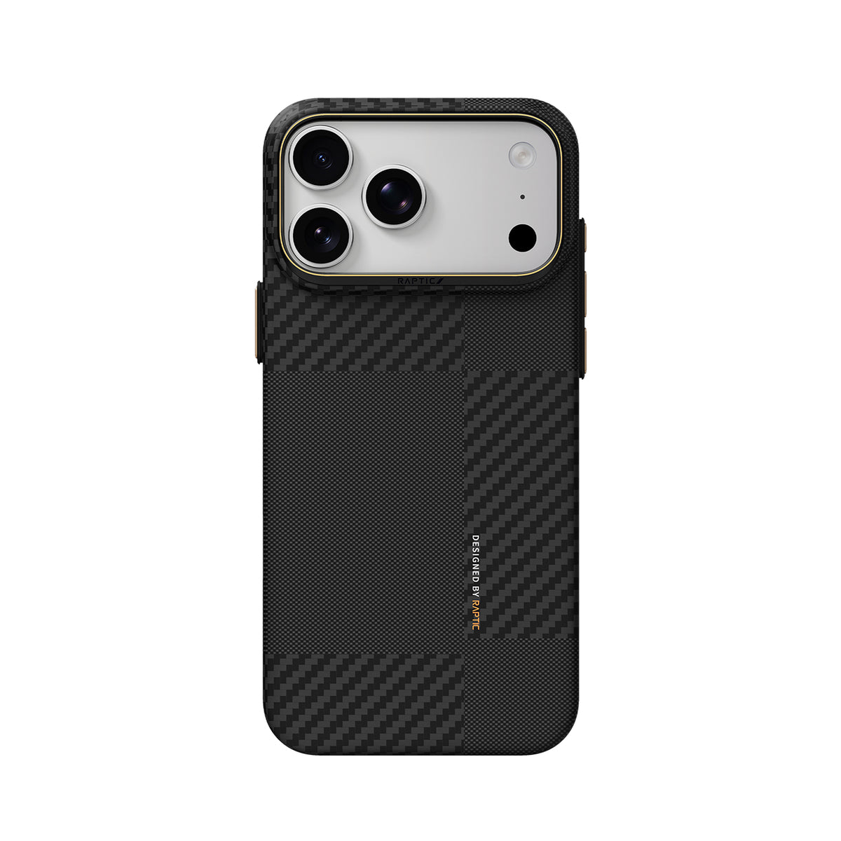 RAPTIC Funda Skin de Fibra de Aramida para iPhone 18 Pro Compatible con MagSafe, Mondrian