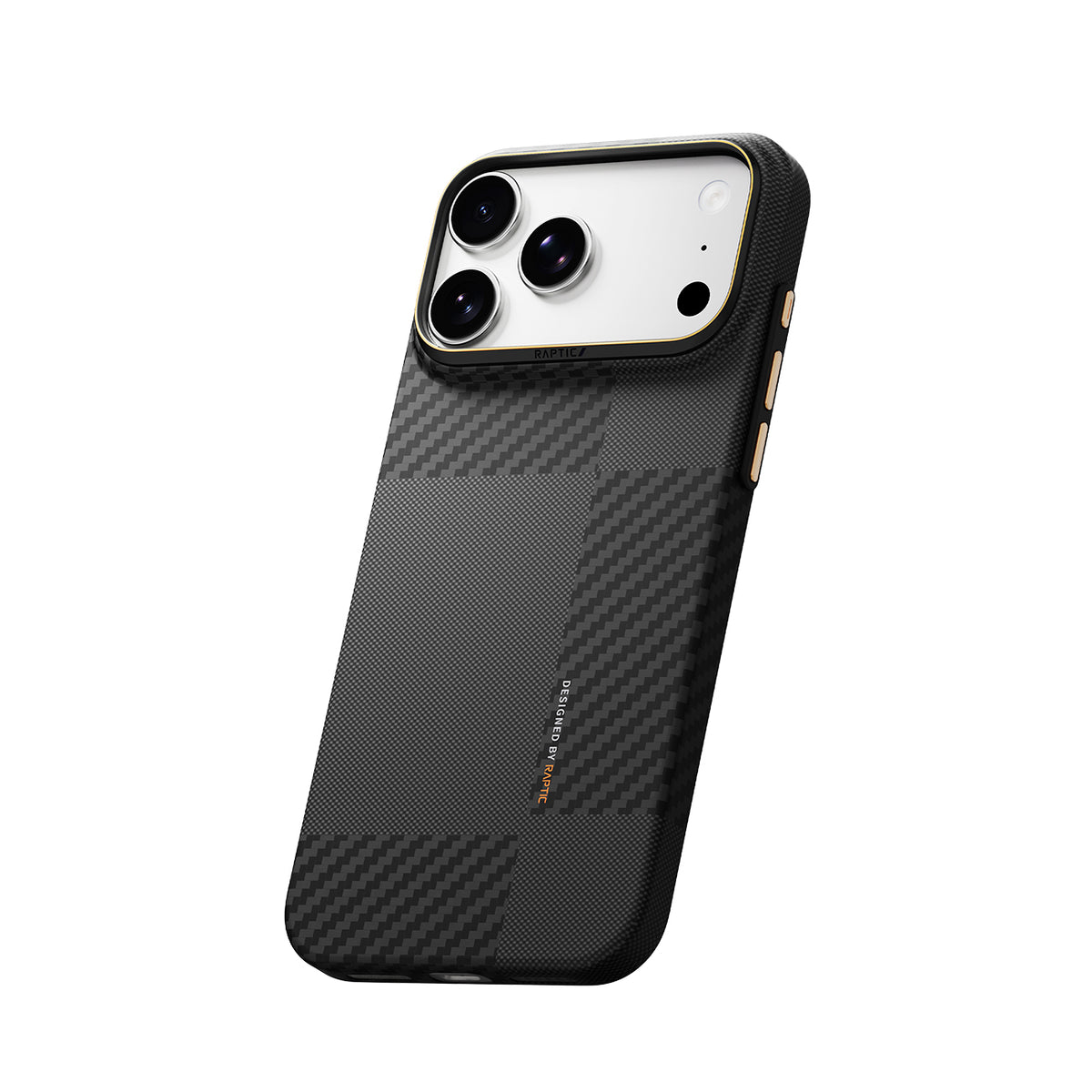 RAPTIC Funda Skin de Fibra de Aramida para iPhone 18 Pro Compatible con MagSafe, Mondrian