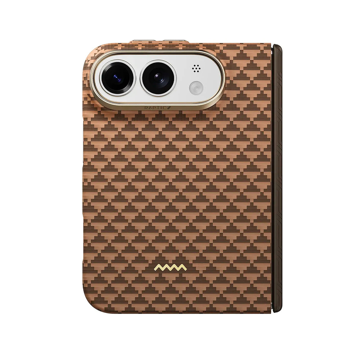 RAPTIC Funda Skin-Pro de Fibra de Aramida para iPhone Duo Compatible con MagSafe, Humble