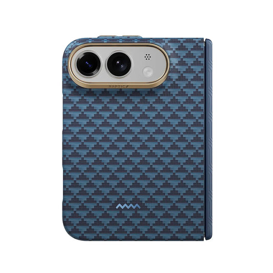 RAPTIC Funda Skin-Pro de Fibra de Aramida para iPhone Duo Compatible con MagSafe, Profundo