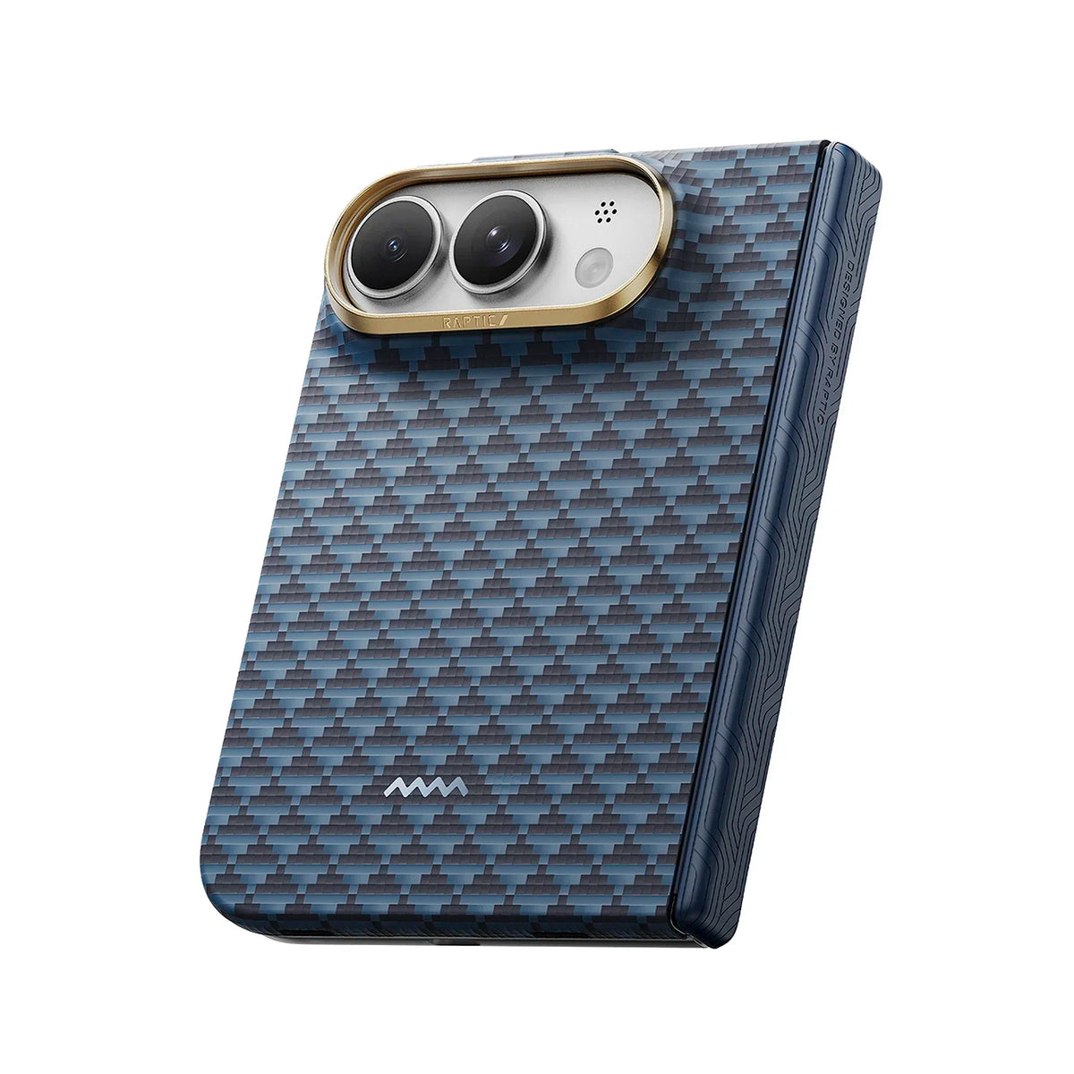 RAPTIC Funda Skin-Pro de Fibra de Aramida para iPhone Duo Compatible con MagSafe, Profundo