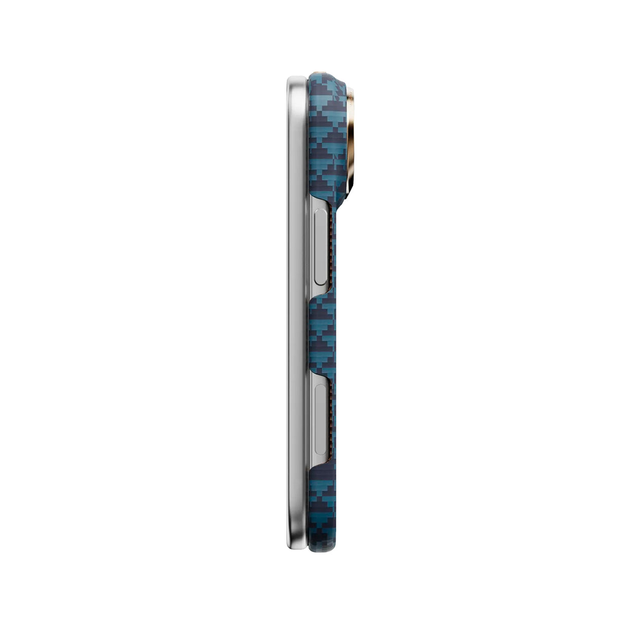 RAPTIC Funda Skin-Pro de Fibra de Aramida para iPhone Duo Compatible con MagSafe, Profundo