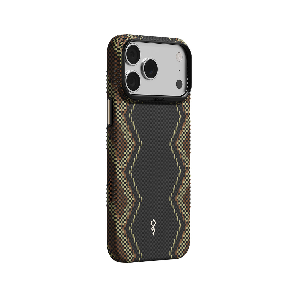 RAPTIC Funda Skin de Fibra de Aramida para iPhone 18 Pro Compatible con MagSafe, Scepter