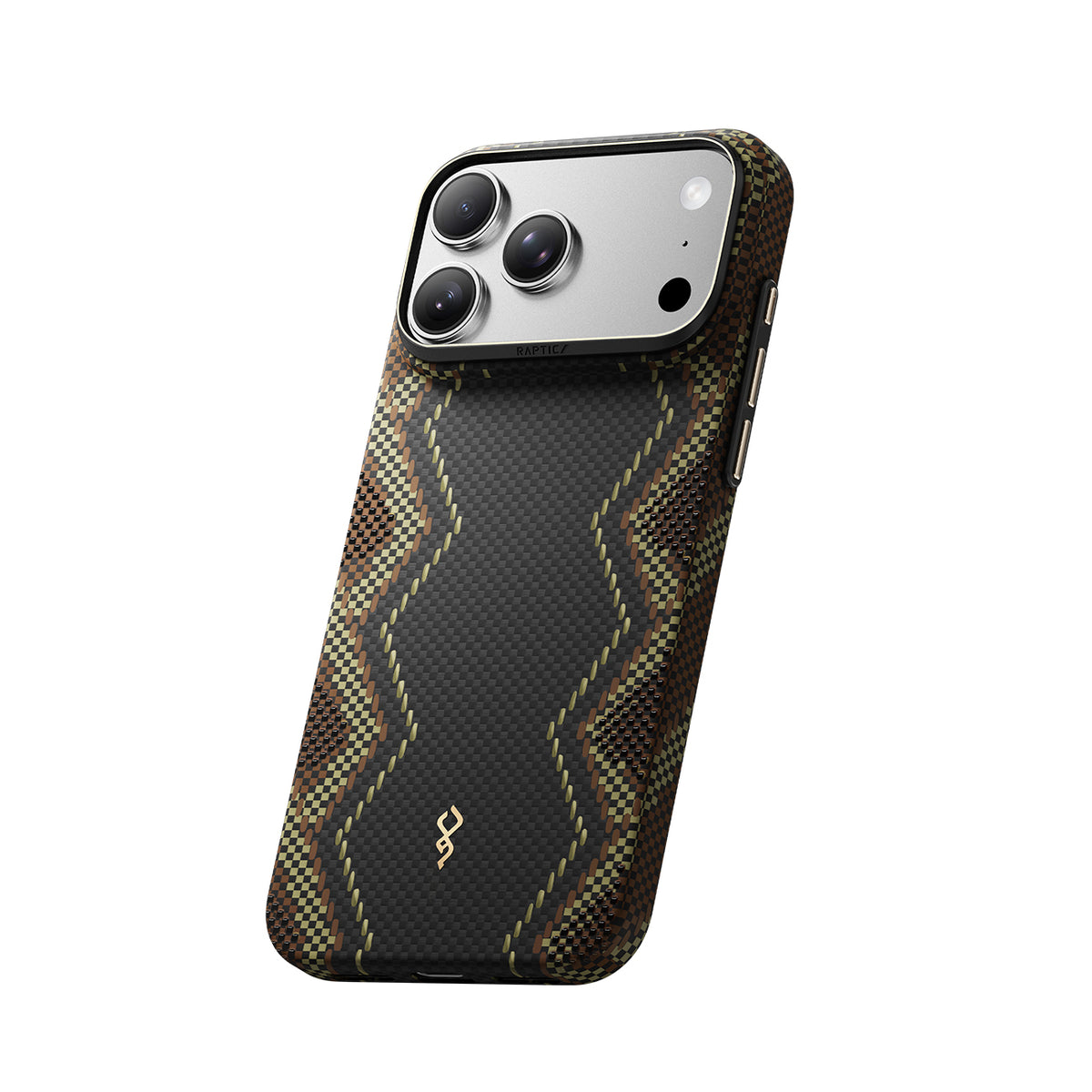RAPTIC Funda Skin de Fibra de Aramida para iPhone 18 Pro Compatible con MagSafe, Scepter
