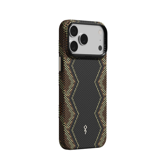 RAPTIC Funda Skin de Fibra de Aramida para iPhone 18 Pro Max Compatible con MagSafe, Scepter