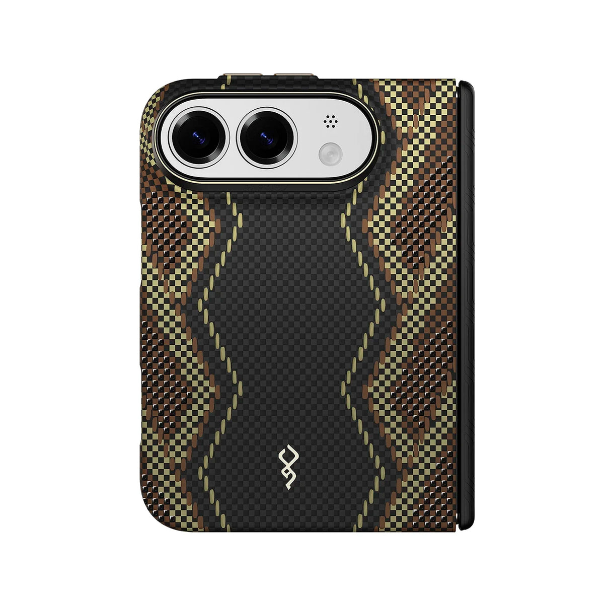 RAPTIC Funda Skin-Pro de Fibra de Aramida para iPhone Duo Compatible con MagSafe, Cetro