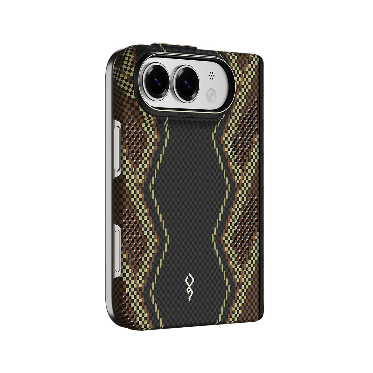 RAPTIC Funda Skin-Pro de Fibra de Aramida para iPhone Duo Compatible con MagSafe, Cetro