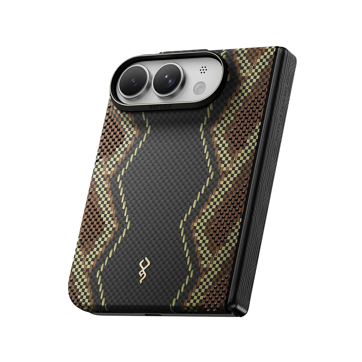 RAPTIC Funda Skin-Pro de Fibra de Aramida para iPhone Duo Compatible con MagSafe, Cetro