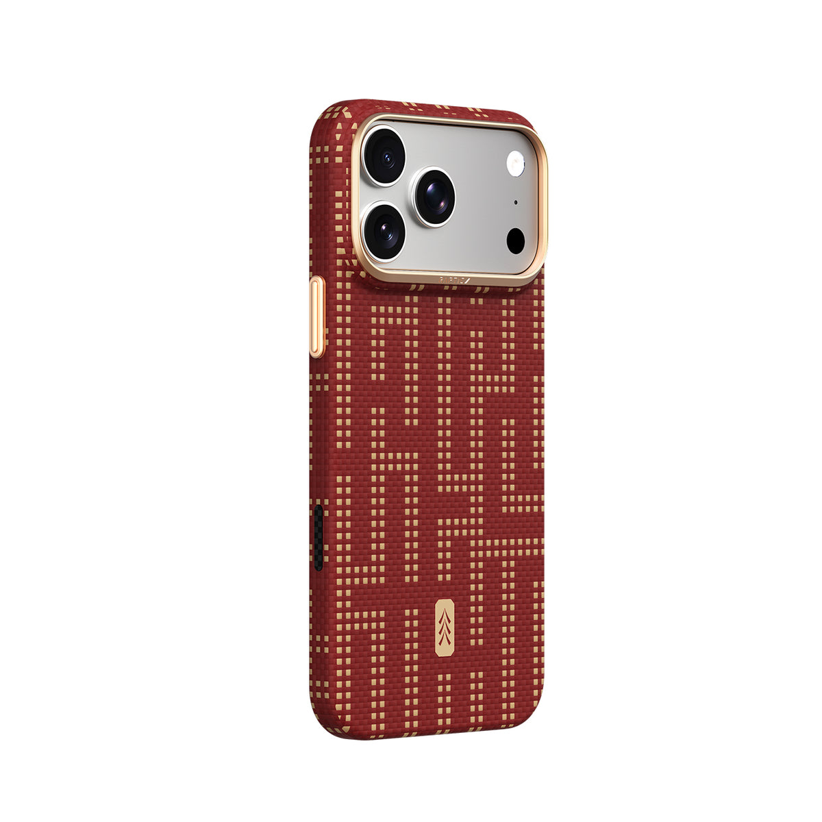 RAPTIC Funda Skin de Fibra de Aramida para iPhone 18 Pro Compatible con MagSafe, Grid Glory