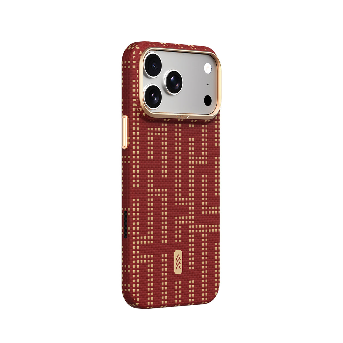 RAPTIC Funda Skin de Fibra de Aramida para iPhone 18 Pro Max Compatible con MagSafe, Grid Glory