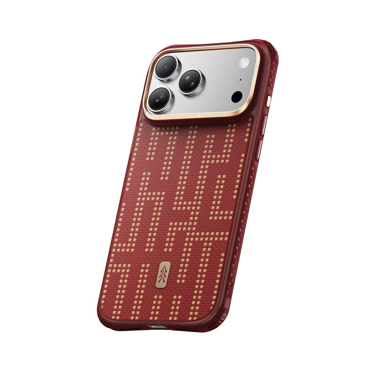 RAPTIC Funda Dual de Fibra de Aramida para iPhone 18 Pro Compatible con MagSafe, Grid Glory