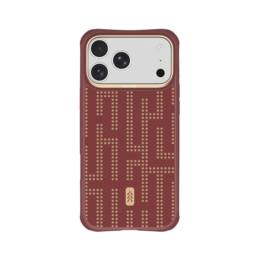 RAPTIC Funda Dual de Fibra de Aramida para iPhone 18 Pro Max Compatible con MagSafe, Grid Glory