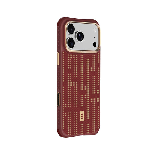RAPTIC Funda Dual de Fibra de Aramida para iPhone 18 Pro Max Compatible con MagSafe, Grid Glory